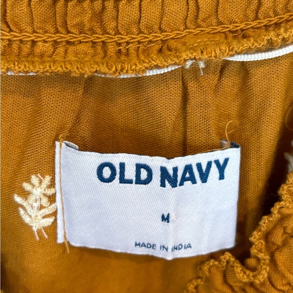 Old Navy Dress with embroidery - Mustard- size Medium *late summer/ fall* - Picture 3 of 5